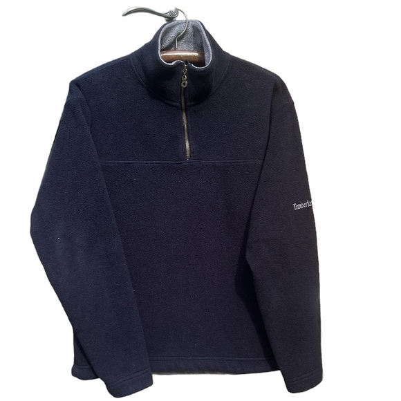 Timberland Other - Timberland Weather Gear fleece Men’s Medium 1/4 zip jacket; navy; Vintage, USA.
